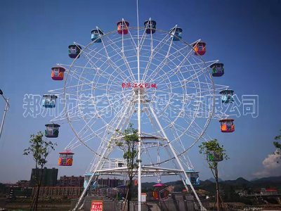 湖南懷化濱江公園大型摩天輪整園案例